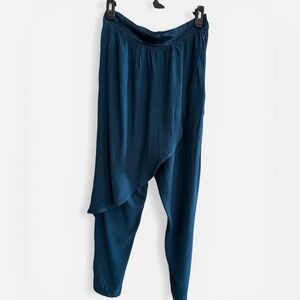 Corey Lynn Calter Deep Navy Draped Pants